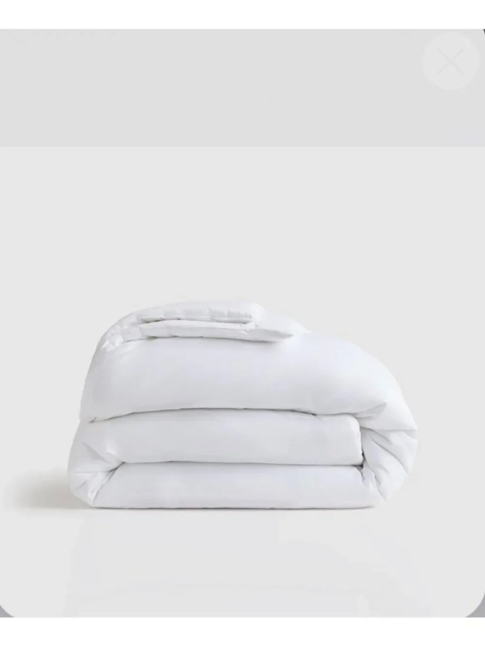 Quince Organic Cotton Sateen Comforter Twin White All Season Down Alternative